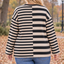 PS TOP 'HORIZONTAAL' | ZWART/BEIGE