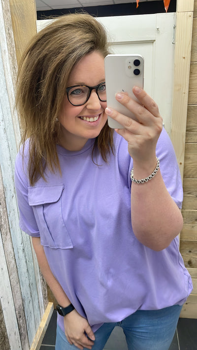 PS T-SHIRT ‘POCKET' | LILA