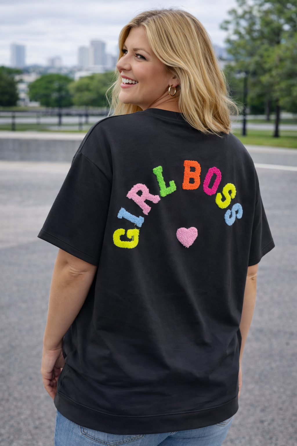 PS TOP ‘GIRLBOSS' | ZWART