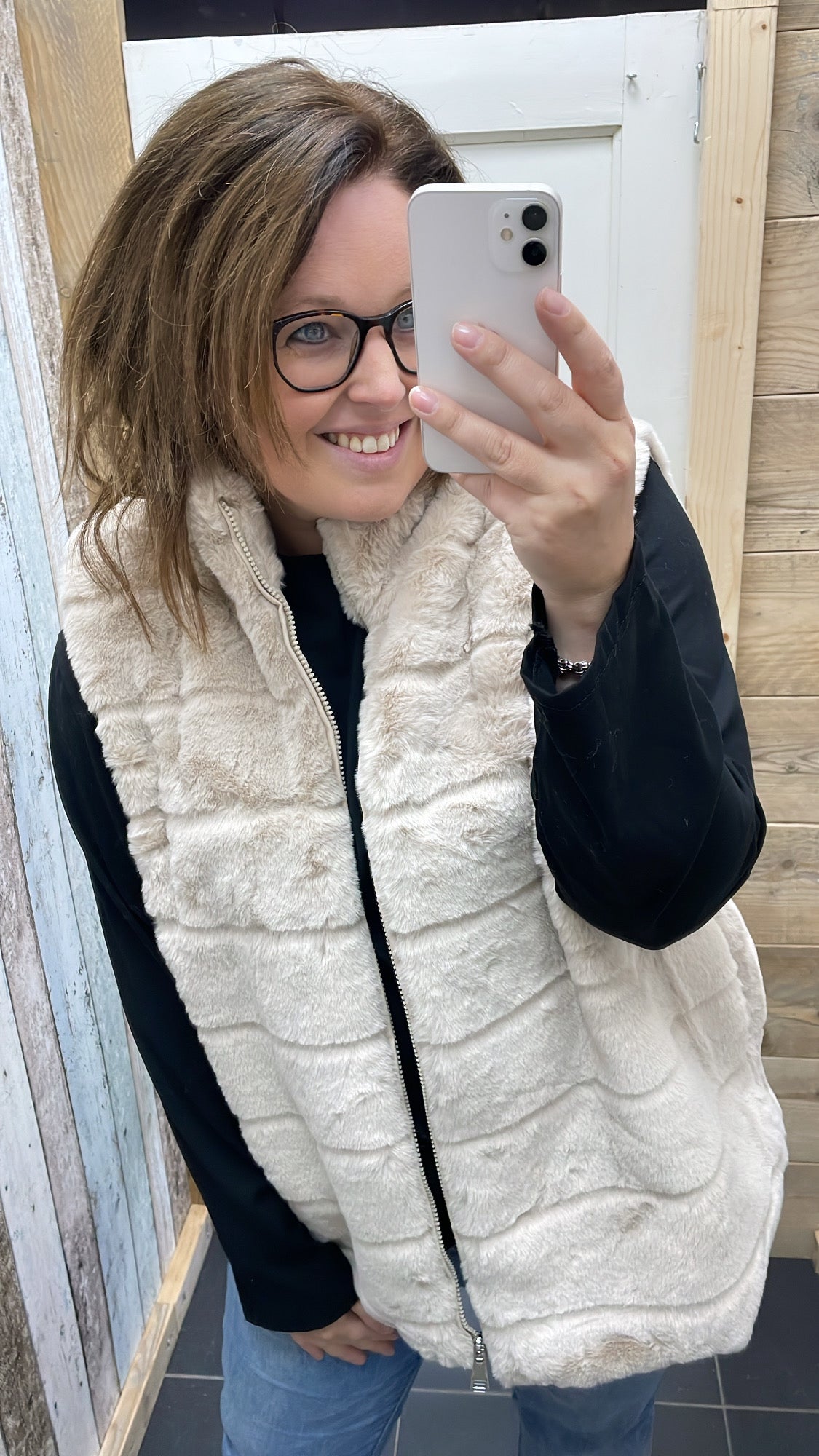 PS GILET 'NEPBONT' | BEIGE