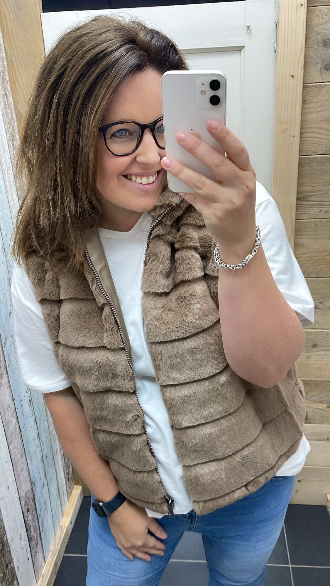 GILET 'NEPBONT' | TAUPE