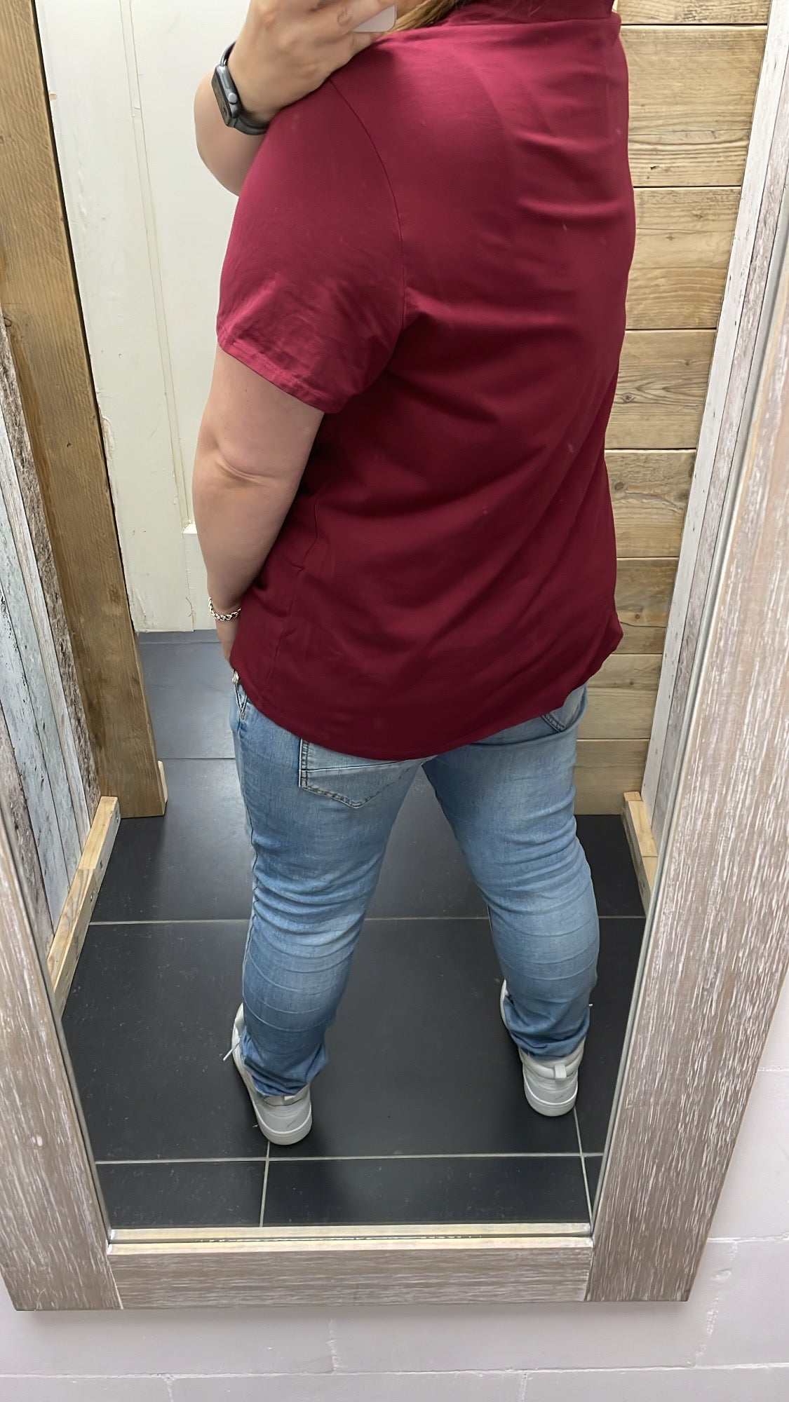 PS T-SHIRT ‘CC' | BORDEAUX