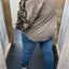 PS BLOUSE ‘BORDUURSEL TOUW’ | TAUPE
