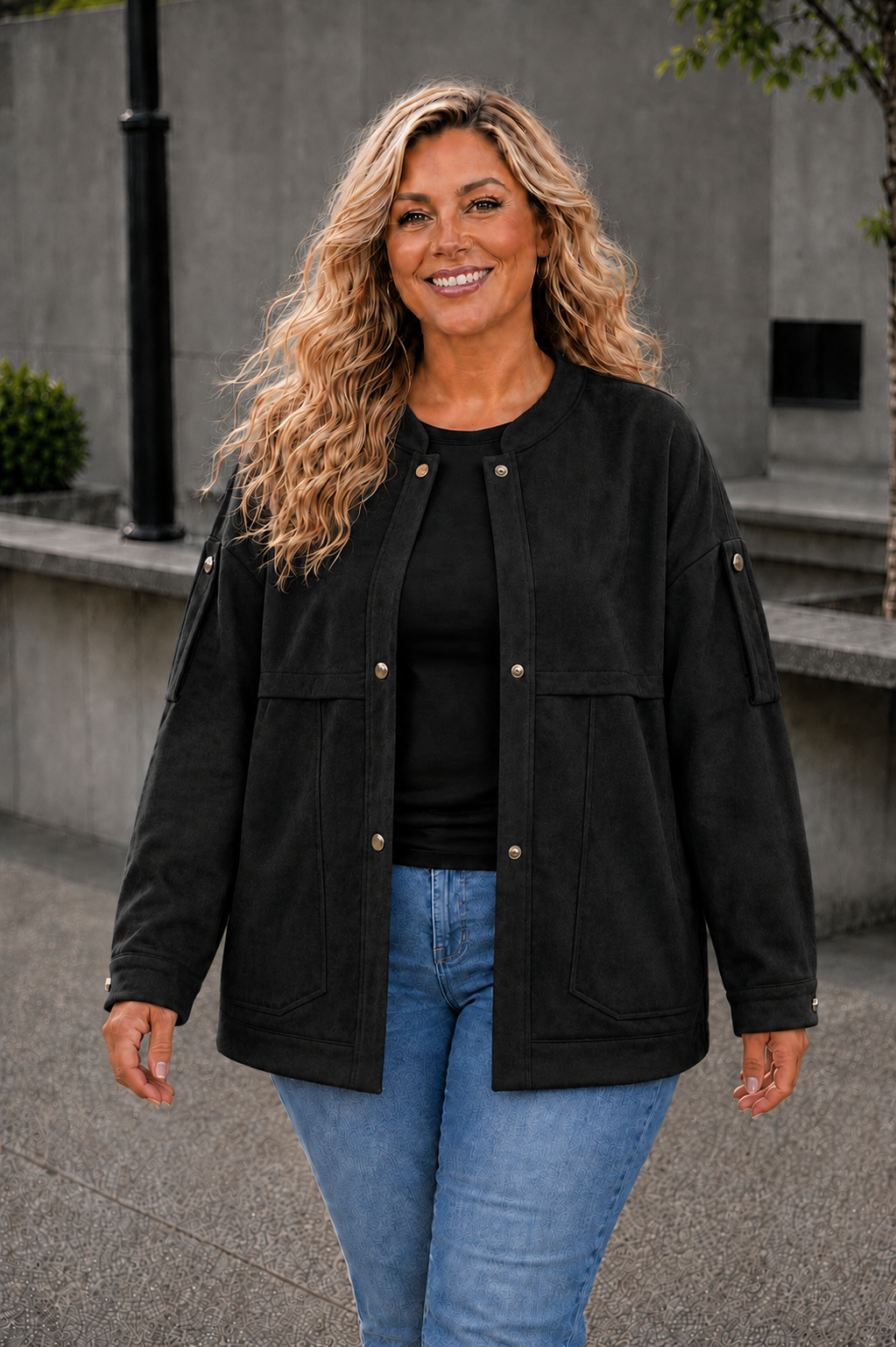 PS JAS 'SUEDE' | ZWART
