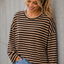 LONGSLEEVE 'STREPEN' | TAUPE