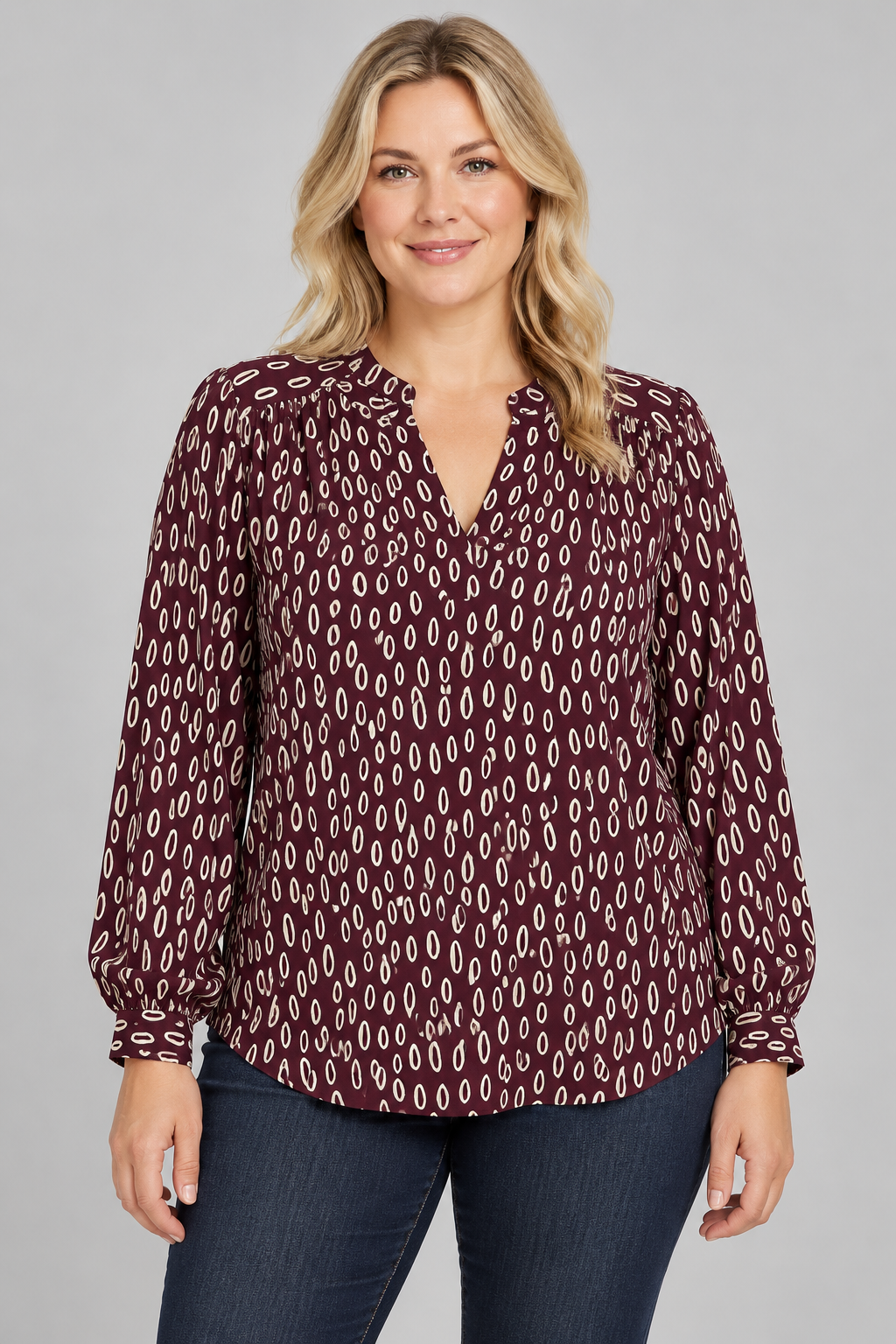 BLOUSE 'AUTUMN' | AUBERGINE