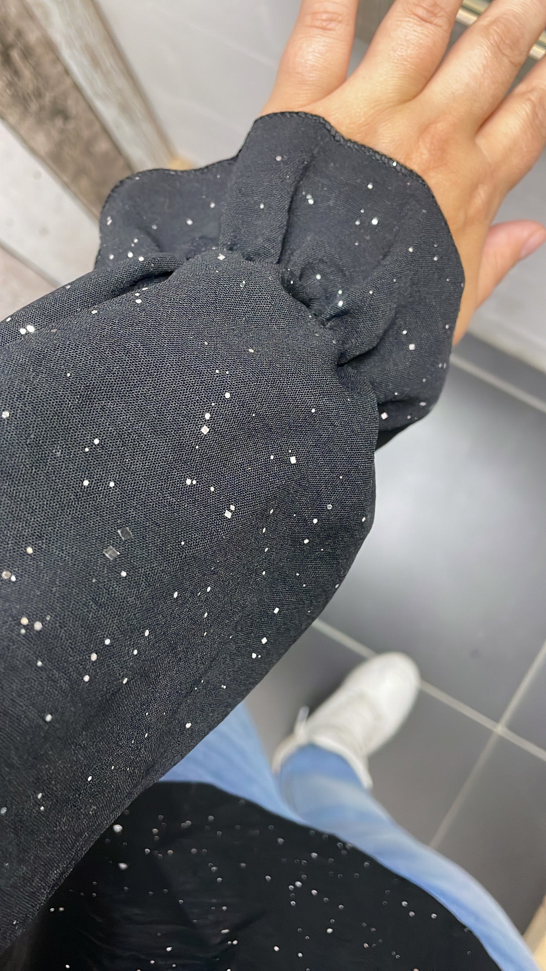 PS BLOUSE ‘GLITTER’ | ZWART