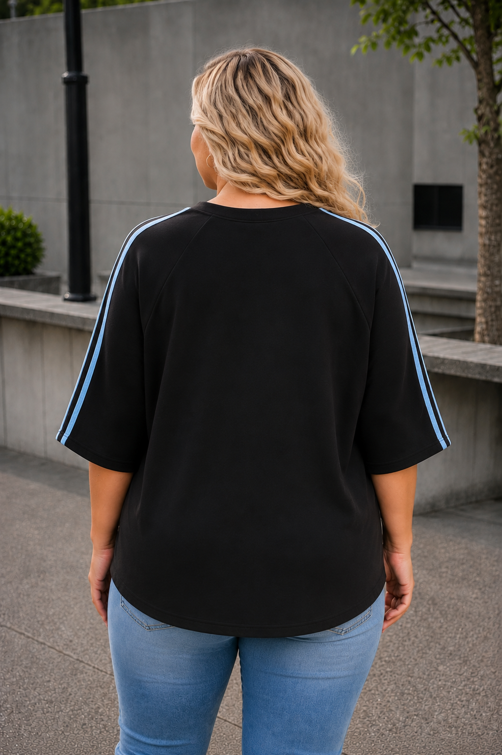 PS TOP 'GOOD VIBES' | ZWART
