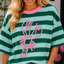 TOP ‘LOBSTER STREPEN’ | TURQUOISE