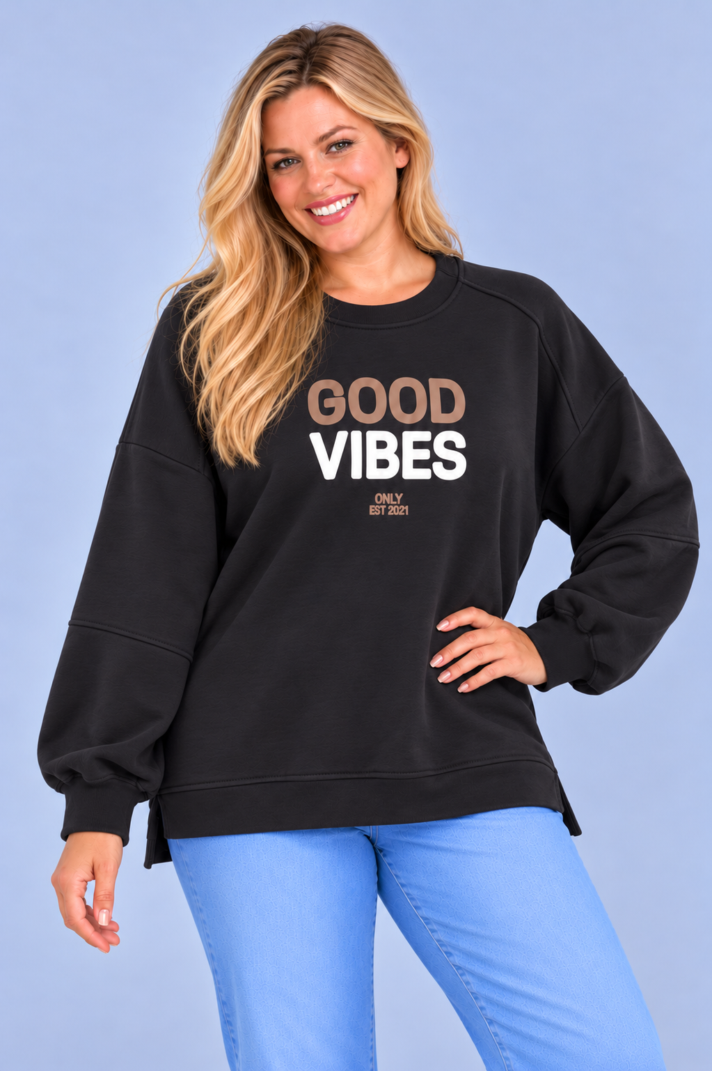 PS TRUI 'GOOD VIBES' | ZWART