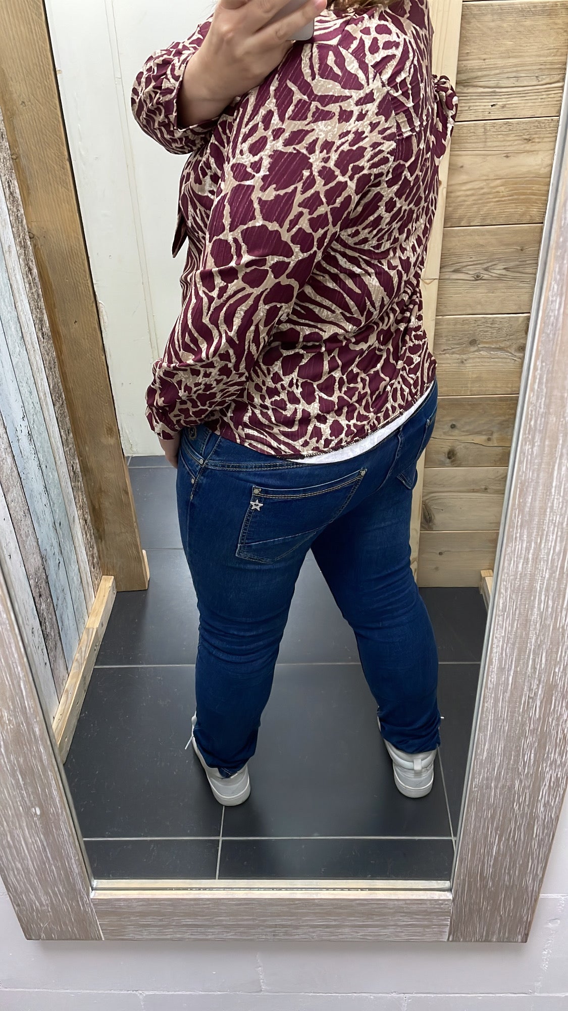 BLOUSE 'STRIK' | AUBERGINE