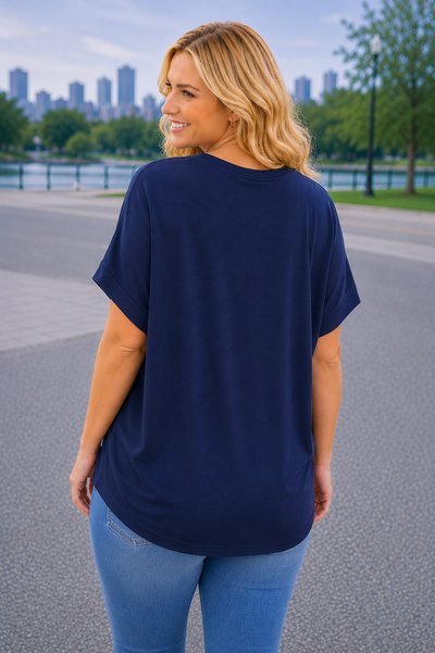 PS TOP ‘STUDS' | NAVY