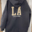 PS HOODIE 'LA' | DONKERGRIJS