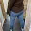 BLOUSE 'TROMPETMOUW' | BRUIN
