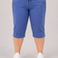 PS COMFY BROEK 'KORT KNOPEN' | BLAUW