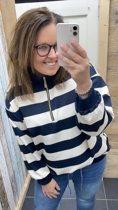 PS TRUI 'STREPEN ZIPPER' | NAVY