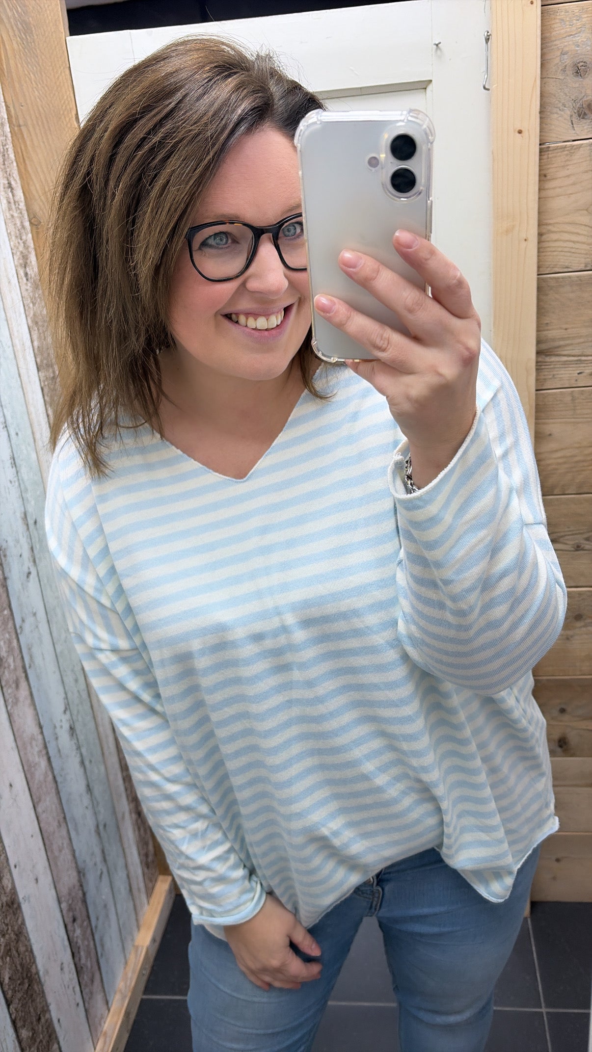 PS TOP 'STREPEN' | LICHTBLAUW