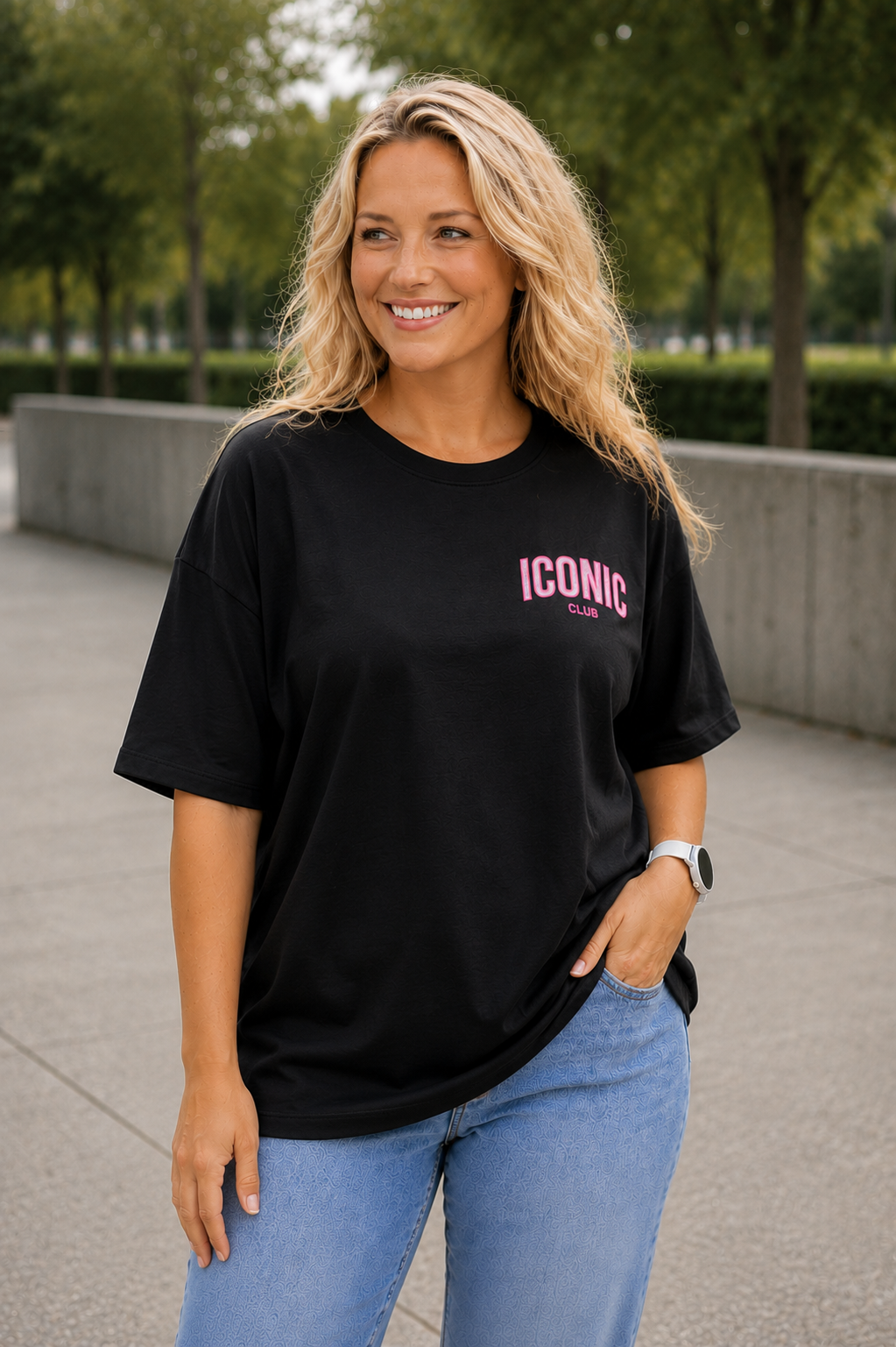 PS TOP ‘ICONIC' | ZWART