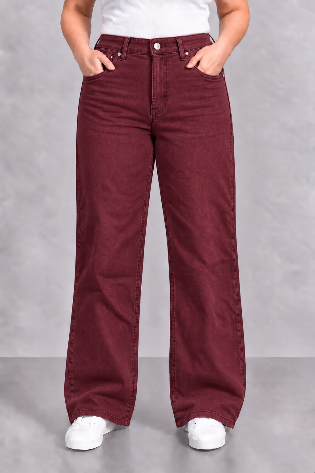 GOODIES 'WIDE LEG' | BORDEAUX (DJ2497-15)