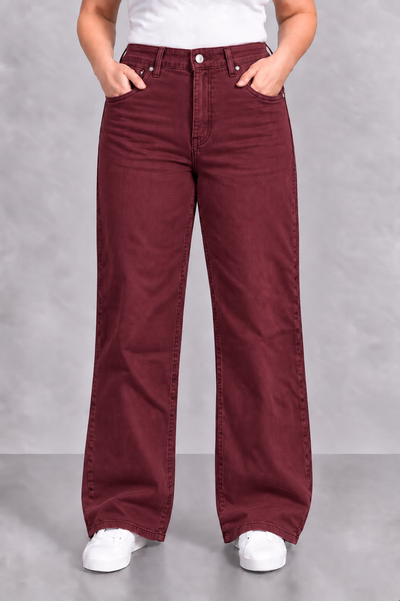 GOODIES 'WIDE LEG' | BORDEAUX (DJ2497-15)