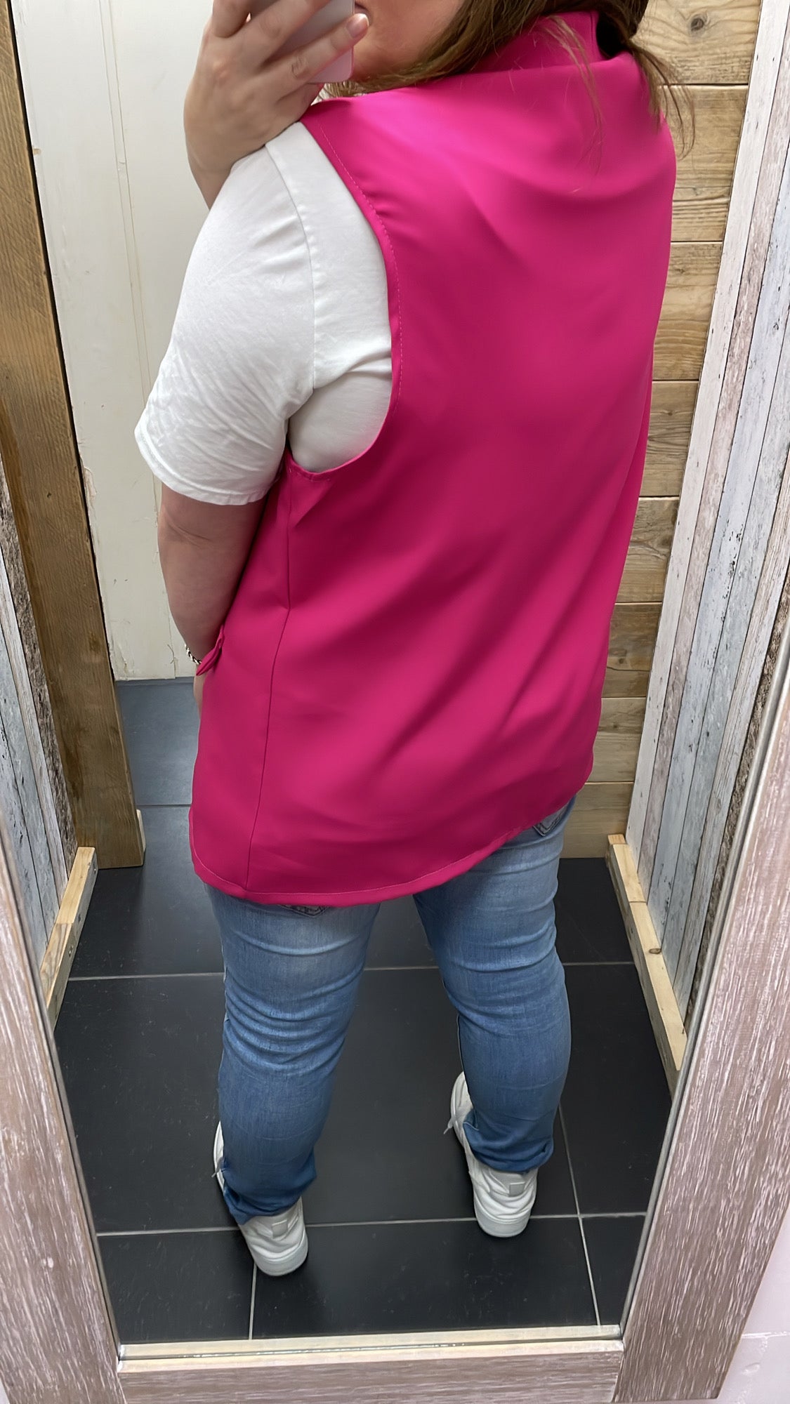 PS GILET 'DUN' | FUCHSIA