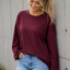 LONGSLEEVE 'STREPEN' | BORDEAUX
