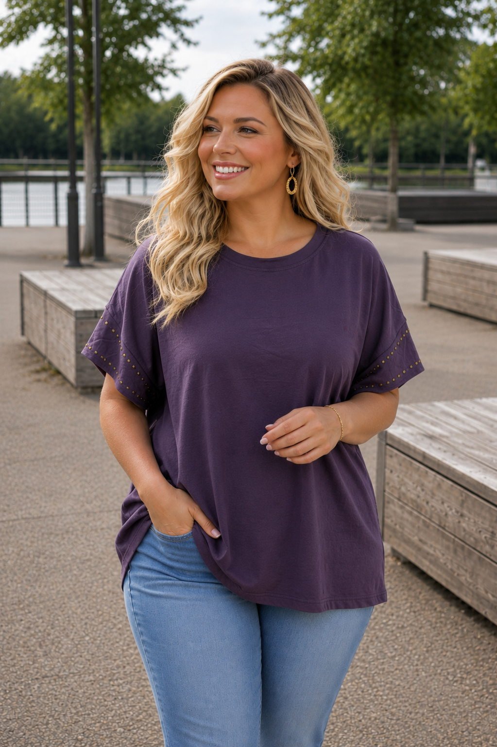 PS T-SHIRT 'STUDS' | PAARS