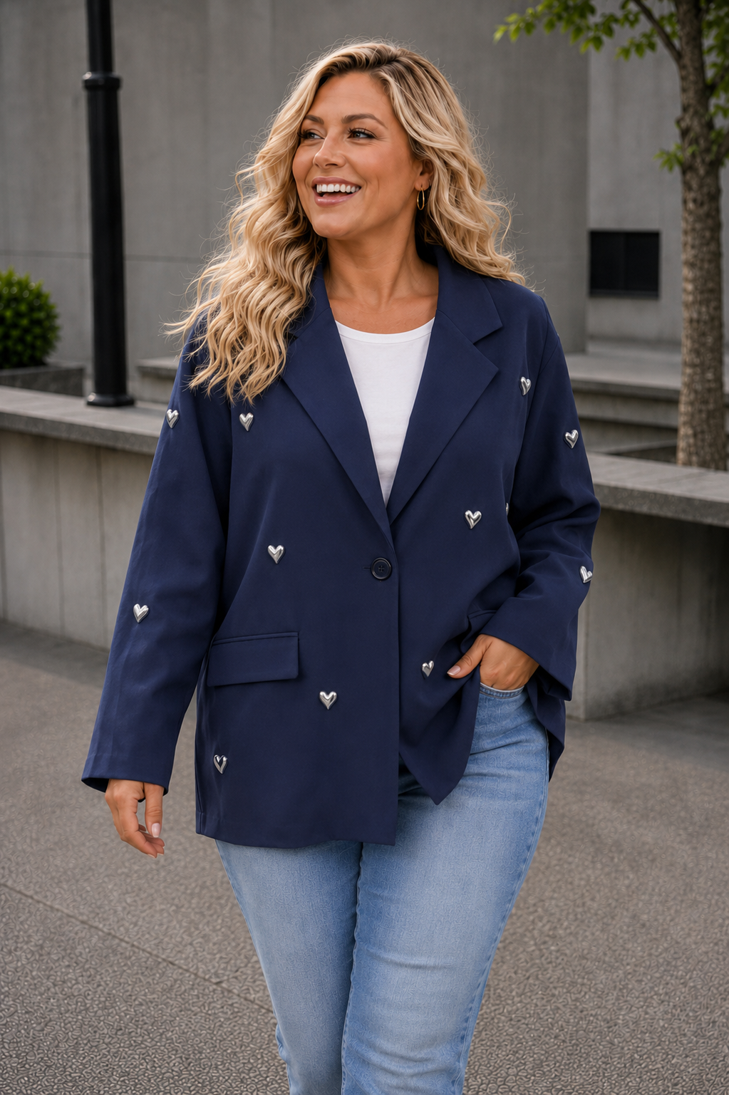 PS BLAZER 'HARTJES' | NAVY