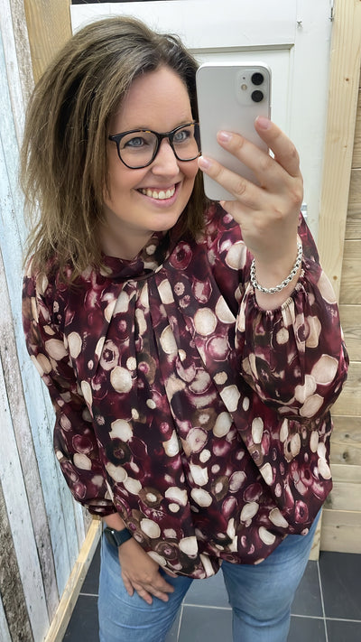 BLOUSE ‘INGE’ | BORDEAUX