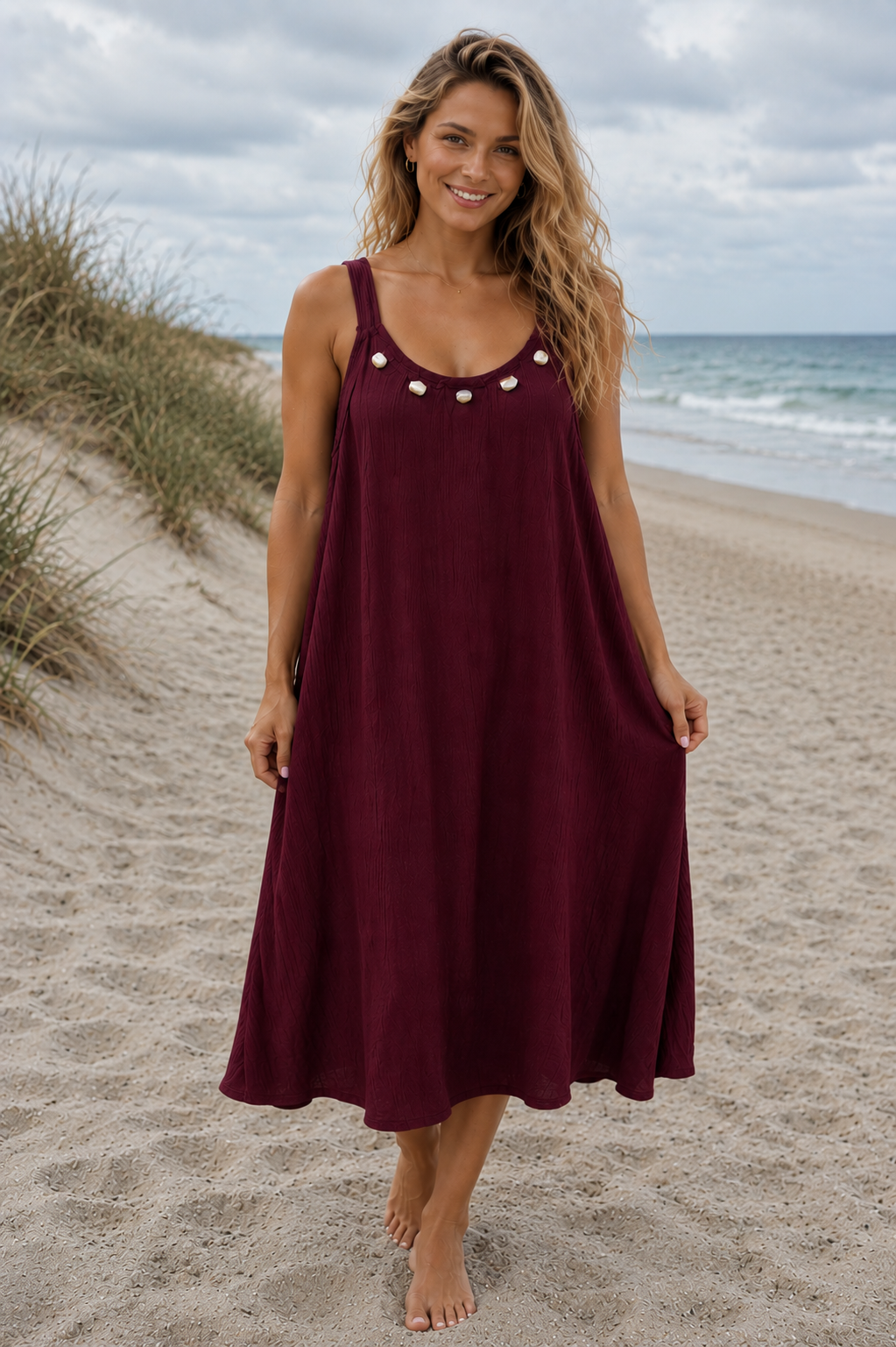 PS JURK 'GLITTER/KRALEN' | BORDEAUX