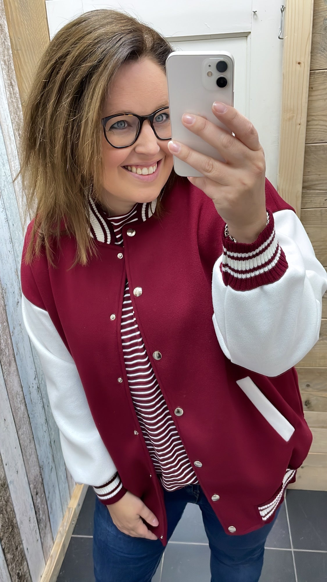 PS LONGSLEEVE 'STREPEN' | BORDEAUX