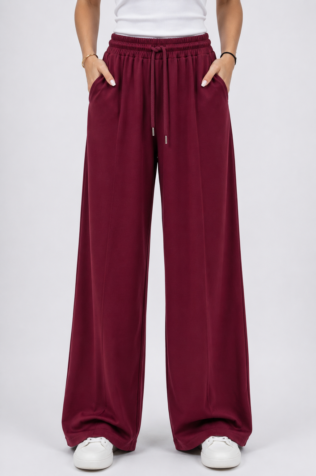 PS JOGGINGBROEK | DONKER ROOD