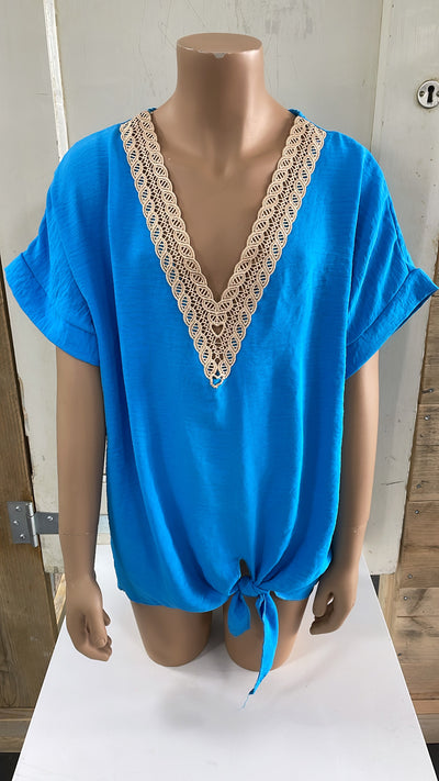 TOP 'KNOOP' | BLAUW