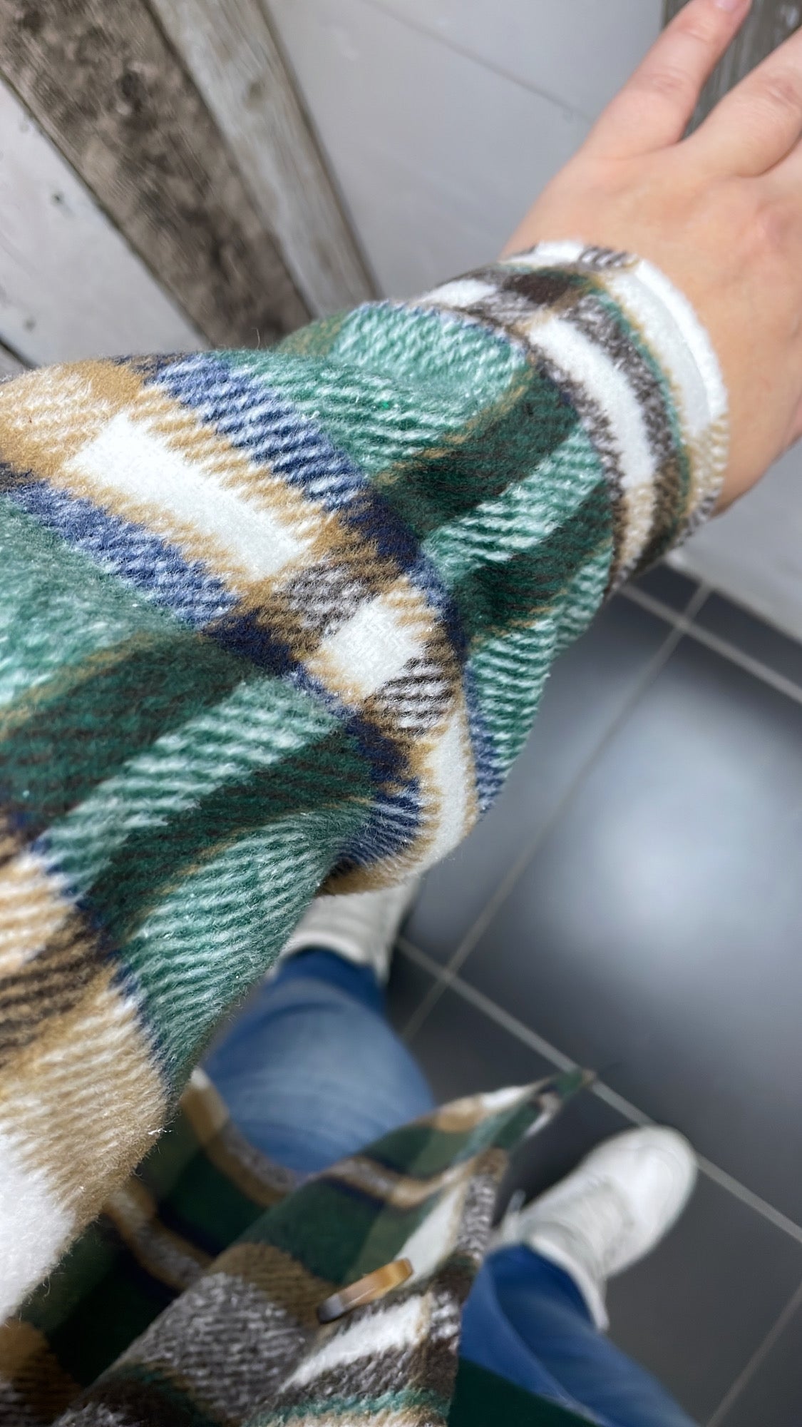 VEST ‘RUITEN’ | DONKERGROEN