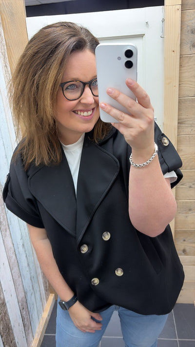 PS GILET KM 'SOFT' | ZWART