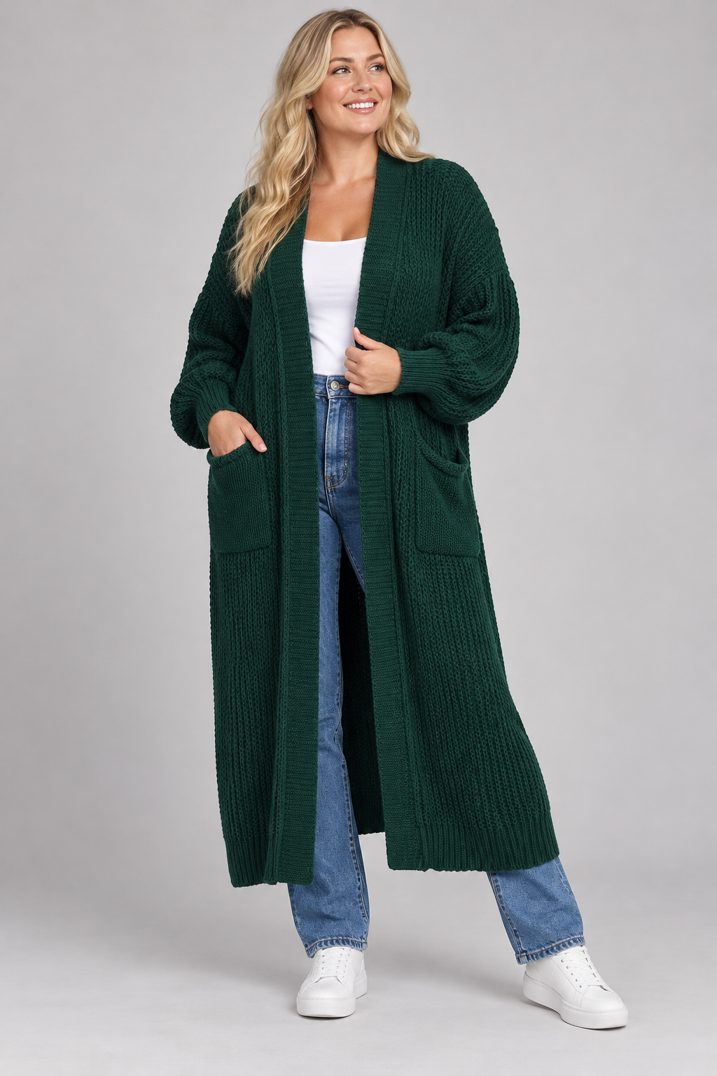 PS VEST LANG 'POFMOUW' | FLESSENGROEN