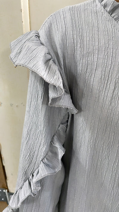 BLOUSE 'YVETTE' | LICHTGRIJS