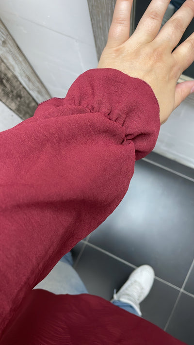 PS BLOUSE ‘KETTING’ | BORDEAUX