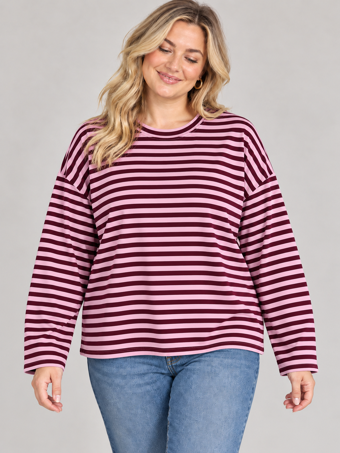 LONGSLEEVE 'STREPEN' | ROZE
