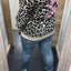 SWEATER 'OOG' | ZWART (PANTER)