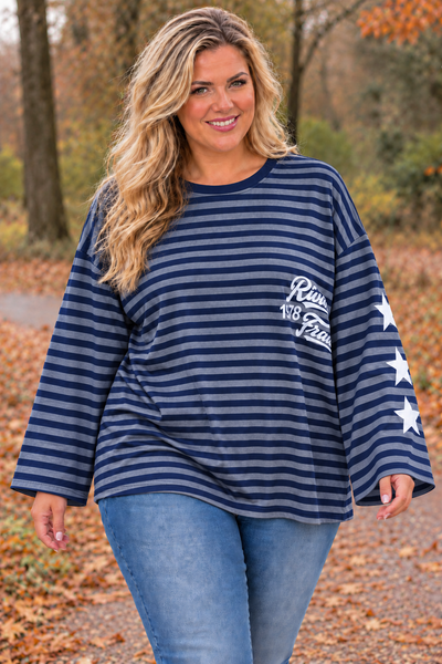 PS TOP 'AUTUMN STARS' | NAVY