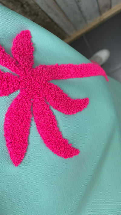 KM COMFY PAK 'PALMBOOM' | TURQUOISE