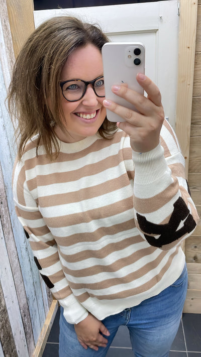TRUI 'NEW YORK' | CREME/BRUIN