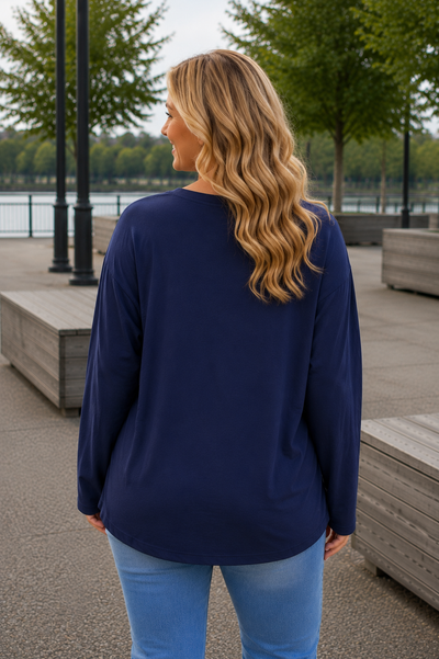 PS LONGSLEEVE | JEANSBLAUW