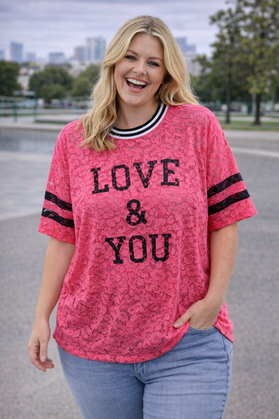 PS TOP ‘LOVE & YOU' | FUCHSIA