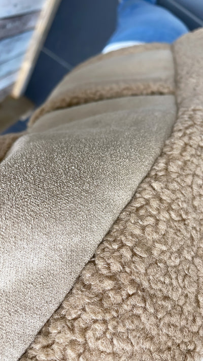 GILET 'SUEDELOOK' | TAUPE