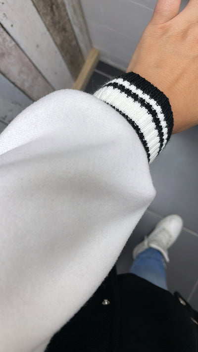 PS BASEBALL JACKET | ZWART