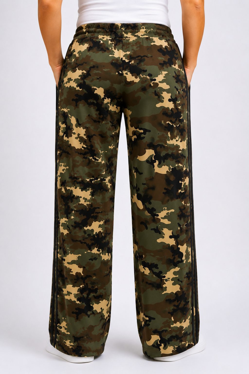 PS JOGGINGBROEK 'CAMOUFLAGE' | ZWART