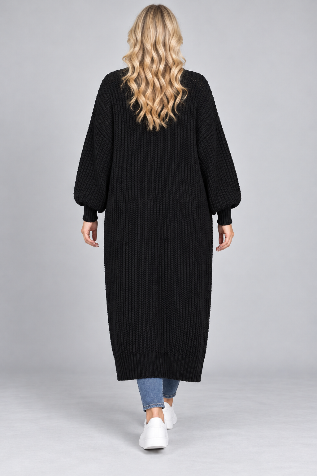 PS VEST LANG 'POFMOUW' | ZWART