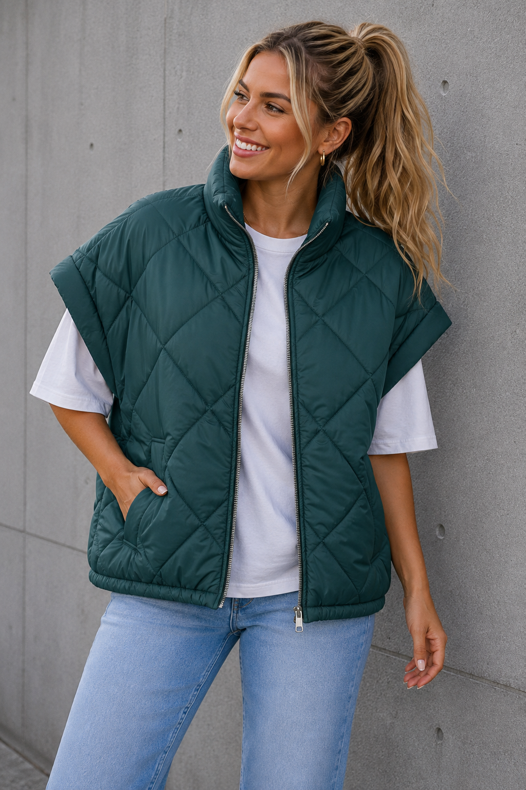 BODYWARMER 'MOUW' | PETROL